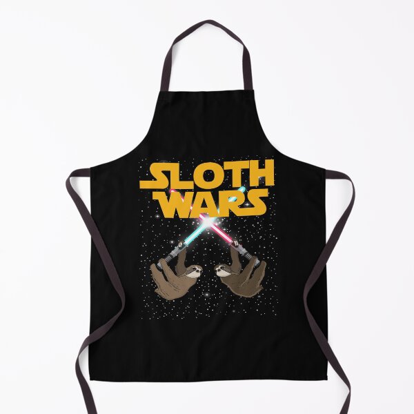Sloth Wars SciFi Space Battle Meme Apron
