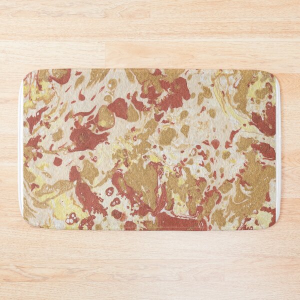 Item preview, Red, beige and cream ink marble paper texture  designed and sold by earthtoaura.