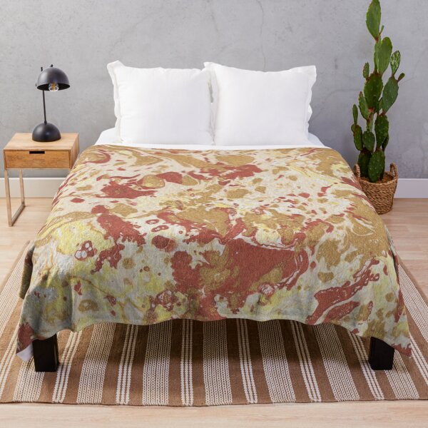 Item preview, Red, beige and cream ink marble paper texture  designed and sold by earthtoaura.
