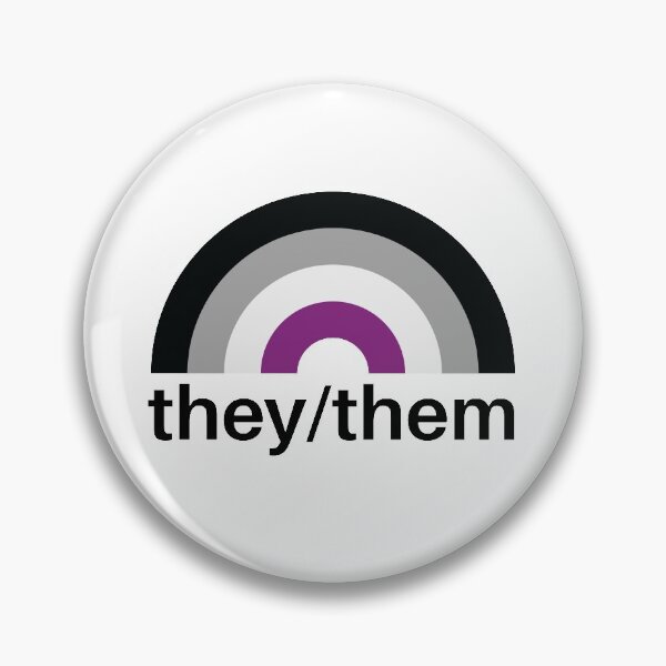 Item preview, They/Them Pronouns Asexual Rainbow designed and sold by lavenderhearts.