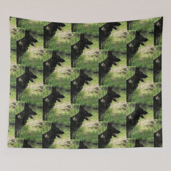 Item preview, German Shepherd  by a Pond designed and sold by Mariann Moritz.