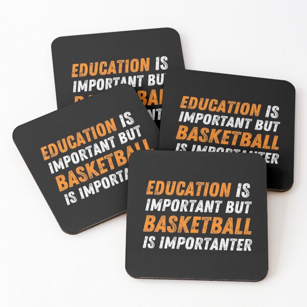 Item preview, Education Is Important But Basketball Is Importanter Distressed Text designed and sold by CheraeLynn.