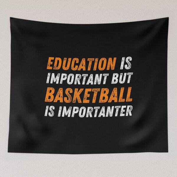 Item preview, Education Is Important But Basketball Is Importanter Distressed Text designed and sold by CheraeLynn.