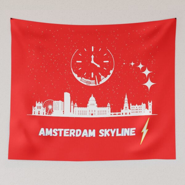 Item preview, amsterdam skyline new years gift for family designed and sold by CEOSK.