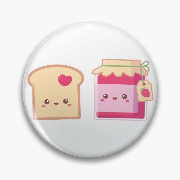 Item preview, Spread Love, Cute Bread Toast and Strawberry Jam designed and sold by rustydoodle.