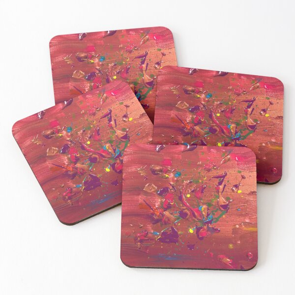 Item preview, Sundays Past Copper and Magenta Abstract Acrylic Painting designed and sold by Silver Sky by Janet.