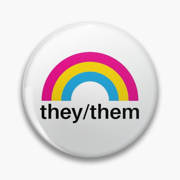 Item preview, They/Them Pronouns Pansexual Rainbow designed and sold by lavenderhearts.