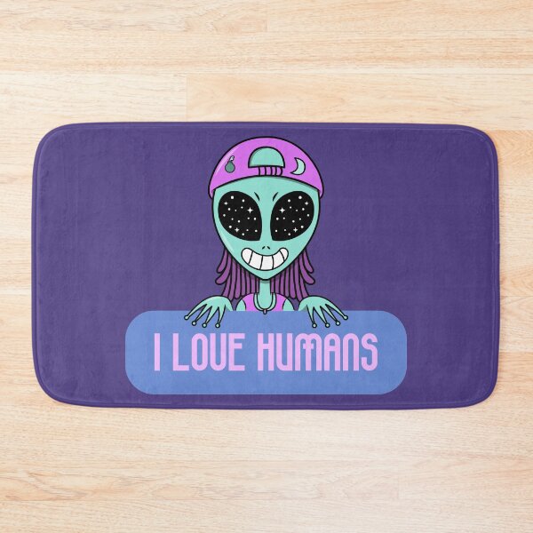 Item preview, I Love Humans - Aesthetic Alien designed and sold by ManiaTeec.