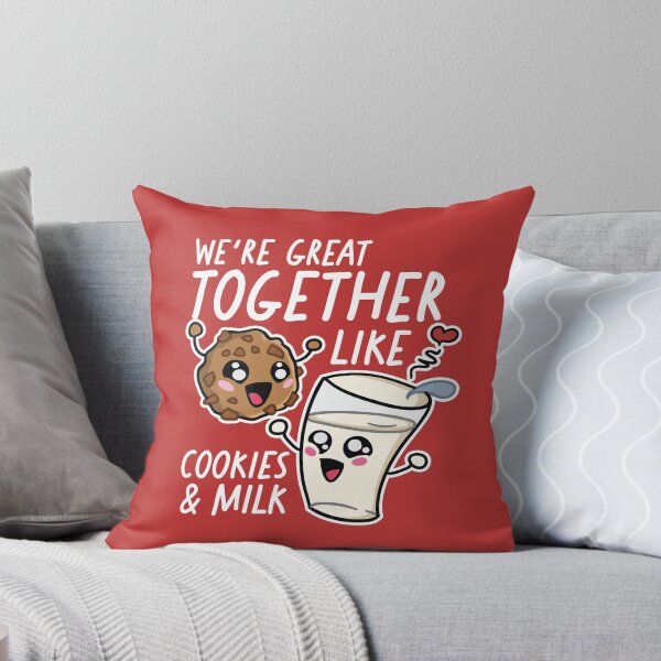 Item preview, We're Great Together Like Cookies & Milk | Kawaii Cute Food Combos designed and sold by SLAG-Creative.