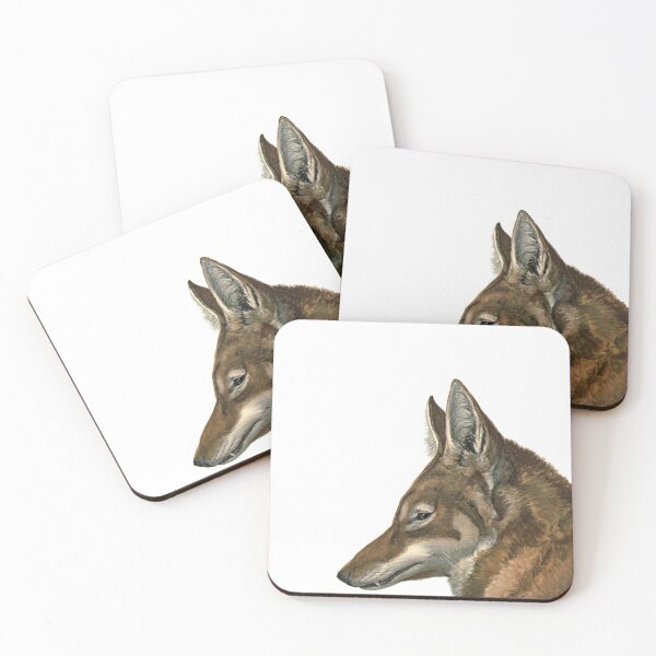 Item preview, Just a girl who loves wolves Vintage 1930 Abyssinian Wolf print designed and sold by bellatierra.
