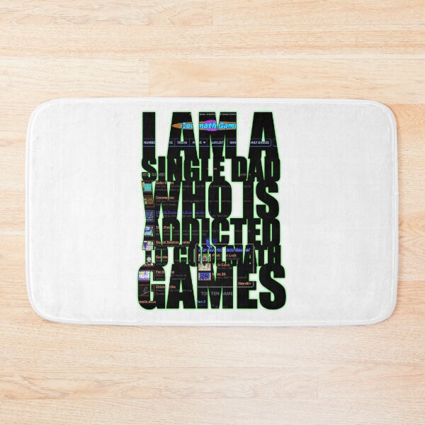 Item preview, I am a single dad who is addicted to cool math games cool black designed and sold by KerryABC.