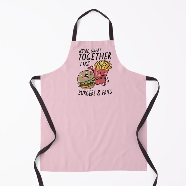 Item preview, We're Great Together Like Burgers & Fries | Kawaii Cute Food Combos designed and sold by SLAG-Creative.