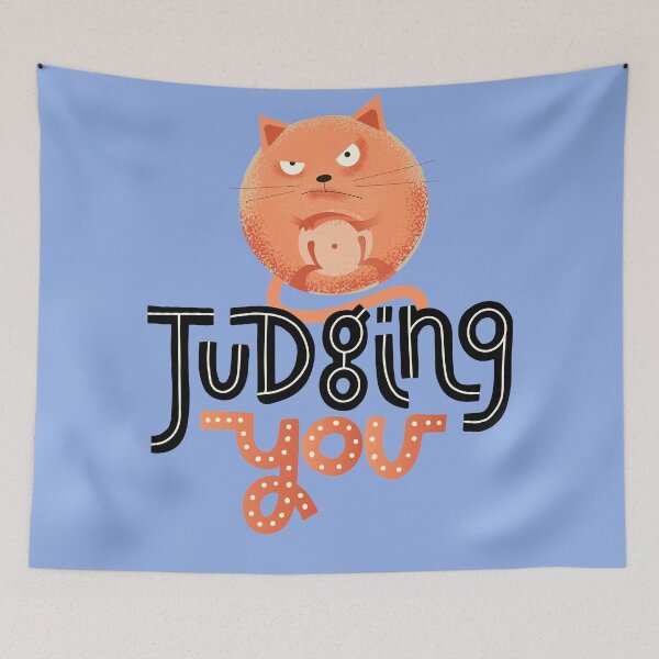 Item preview, Judging You Cats Cute Funny Cat designed and sold by Yenbinh.