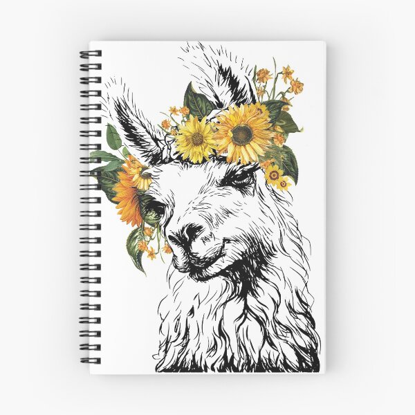 Item preview, Vintage Sunflower Llama designed and sold by Lii-Sun.