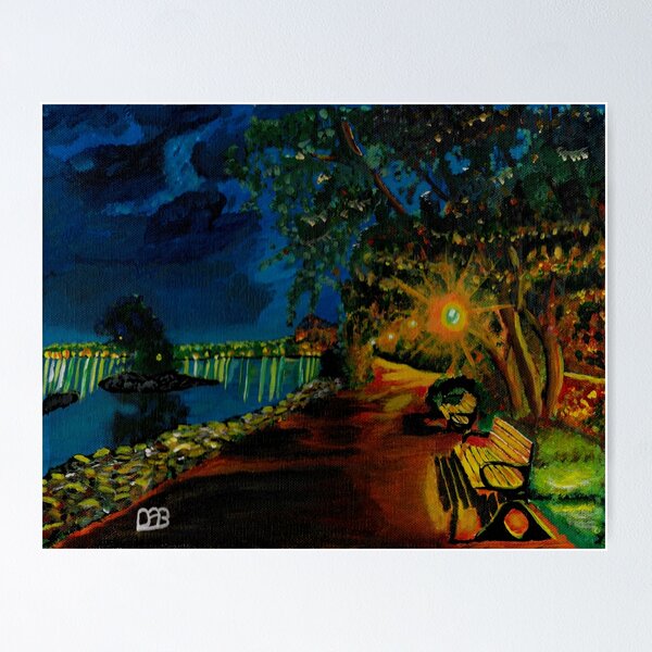 Item preview, Hamilton bayfront at night designed and sold by DABigelow.
