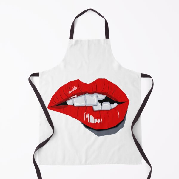 Item preview, Pop Art Red Lips Biting designed and sold by AlteredAtelier.