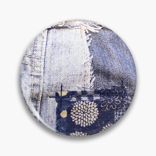 Item preview, Not denim patchwork patch designed and sold by redstitchlab.