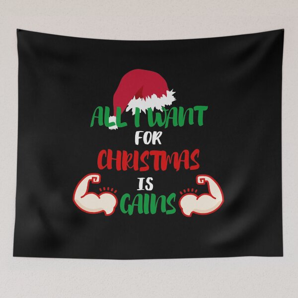 Item preview, All I Want For Christmas Is Gains designed and sold by AutumnVibeShop.