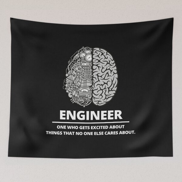 Item preview, Engineer - One who gets excited about things that no one else cares about. designed and sold by MohitJain1109.
