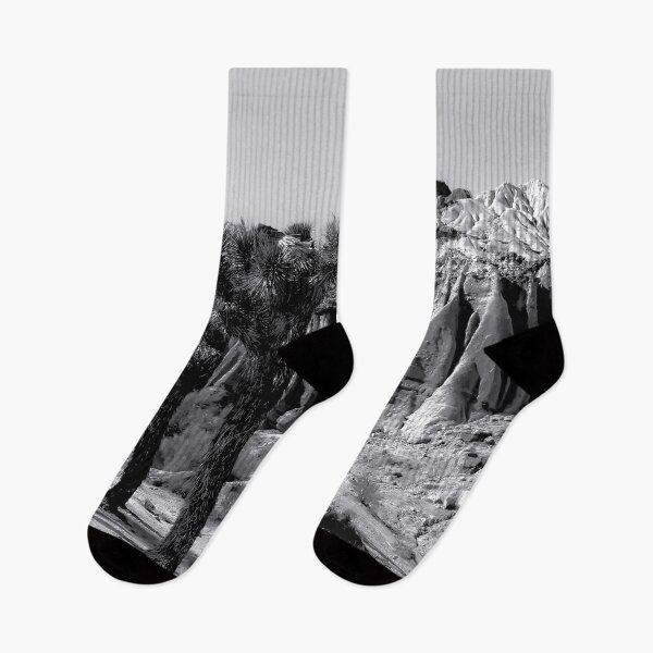 Item preview, cactus in the desert at Red Rock Canyon state park California in black and white designed and sold by Mrvell.