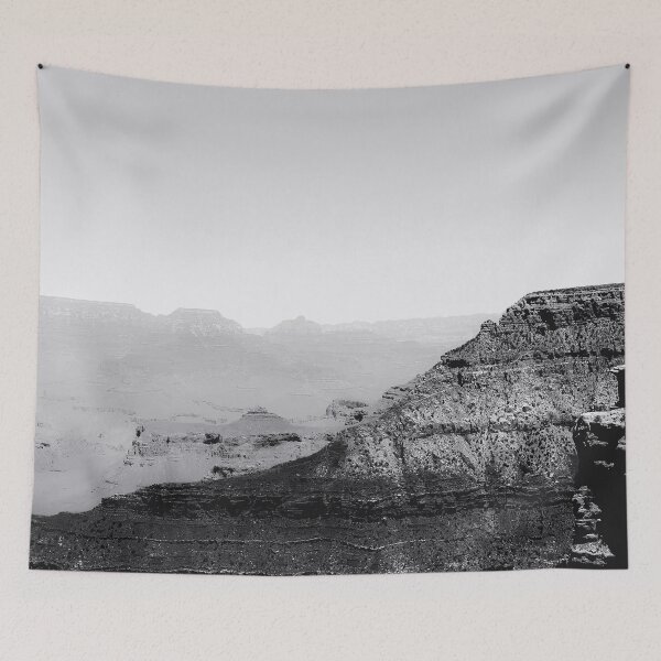 Item preview, Desert at Grand Canyon national park Arizona USA in black and white designed and sold by Mrvell.
