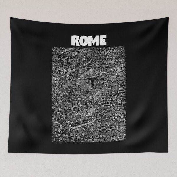 Item preview, The City Of Rome Black designed and sold by Fruitsome.