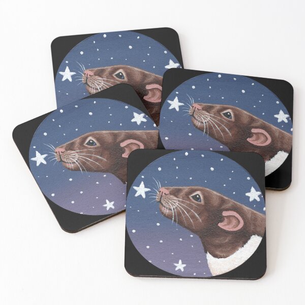 Item preview, Agouti Hooded Rat Stargazing designed and sold by WolfySilver.