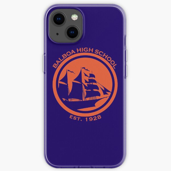 Balboa High School - Orange GSW Styled Logo iPhone Soft Case