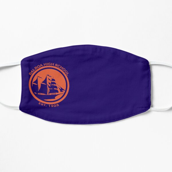 Balboa High School - Orange GSW Styled Logo Flat Mask