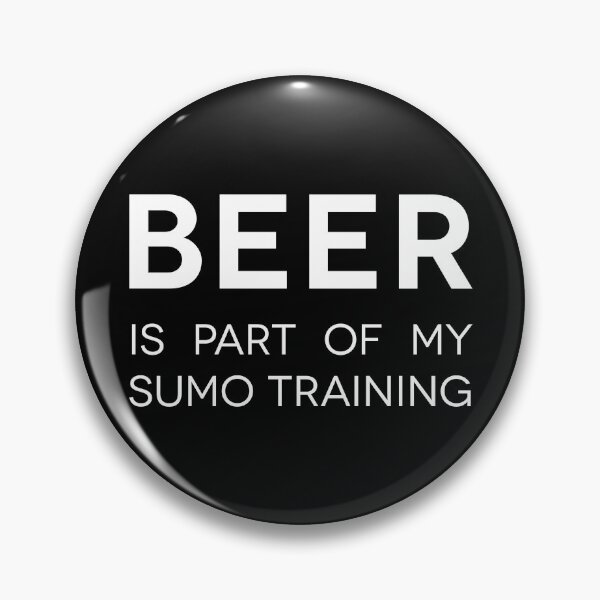 Item preview, Beer is part of my sumo training  - White designed and sold by theplumwolf.