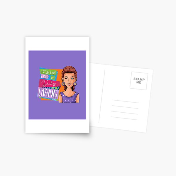 Listen hon, I kill my darlings for a living - It's the life of an author! Postcard