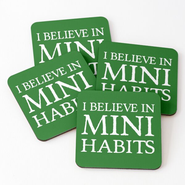 Item preview, I Believe in Mini Habits | Life | Quotes | Green designed and sold by Wintre2.