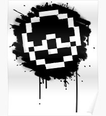 Pokeball Spray paint Poster