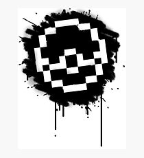 Pokeball Spray paint Photographic Print