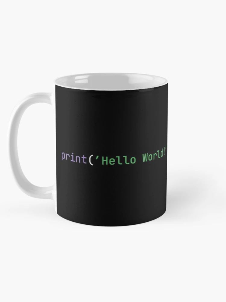 Thumbnail 5 of 6, Coffee Mug, Hello World (Python) (Code) designed and sold by BobLeeSwagger1.
