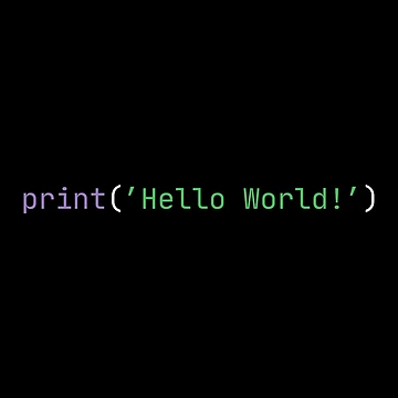 Artwork thumbnail, Hello World (Python) (Code) by BobLeeSwagger1