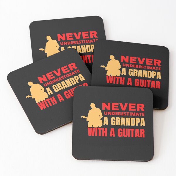 Item preview, Never underestimate a grandpa with a guitar				 designed and sold by bonus24.