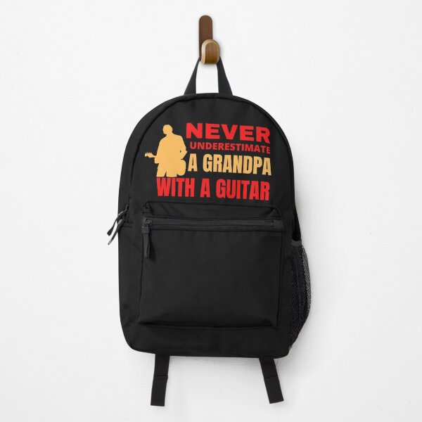 Item preview, Never underestimate a grandpa with a guitar				 designed and sold by bonus24.