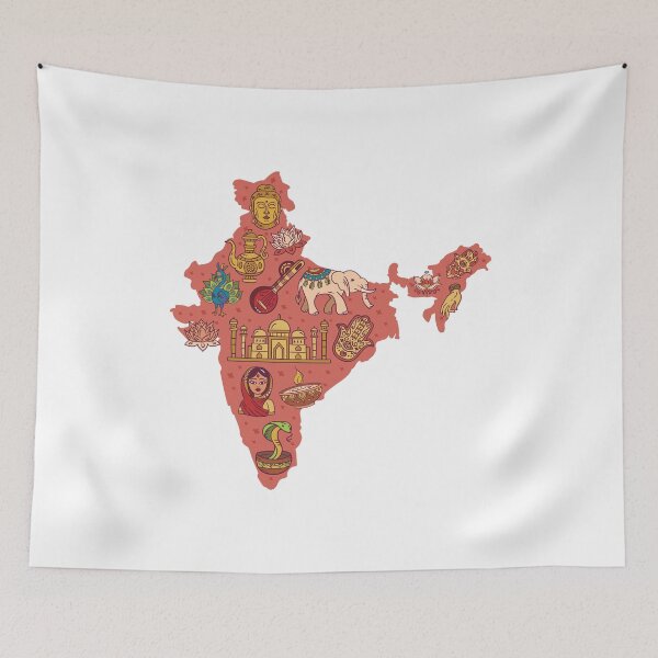 Item preview, India map designed and sold by DerSenat.