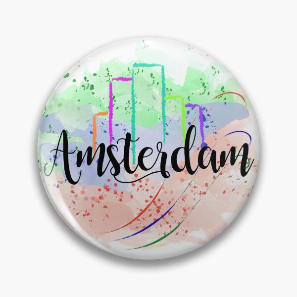 Item preview, Amsterdam, watercolor effect typography designed and sold by DBkaushal.