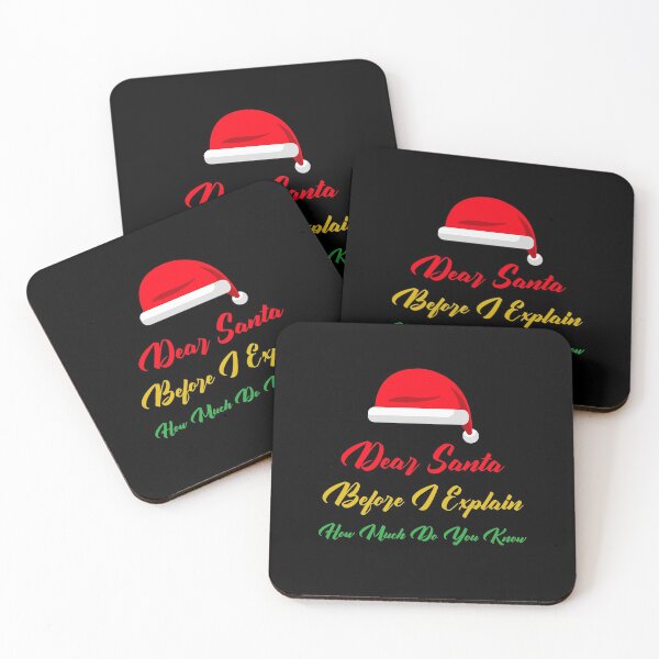Item preview, Dear Santa Before I Explain How Much Do You Know Christmas Cap designed and sold by ChaseCoClothing.