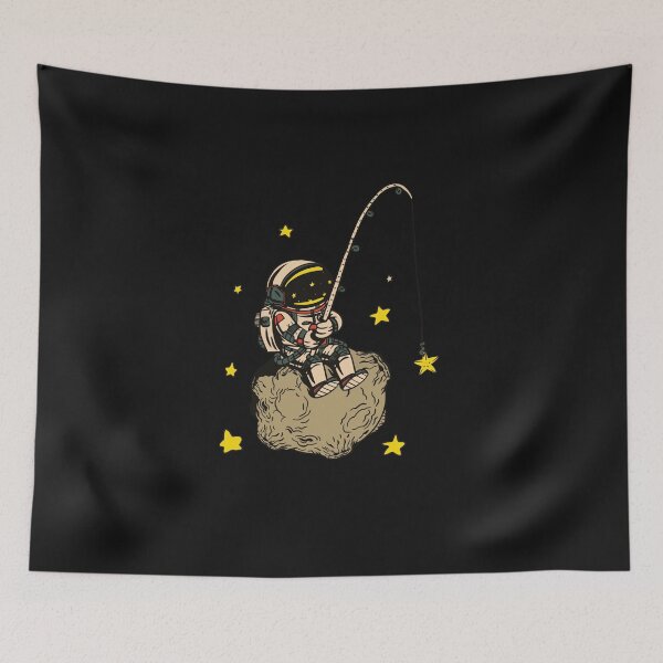 Item preview, Astronaut fishing fishing space designed and sold by DerSenat.