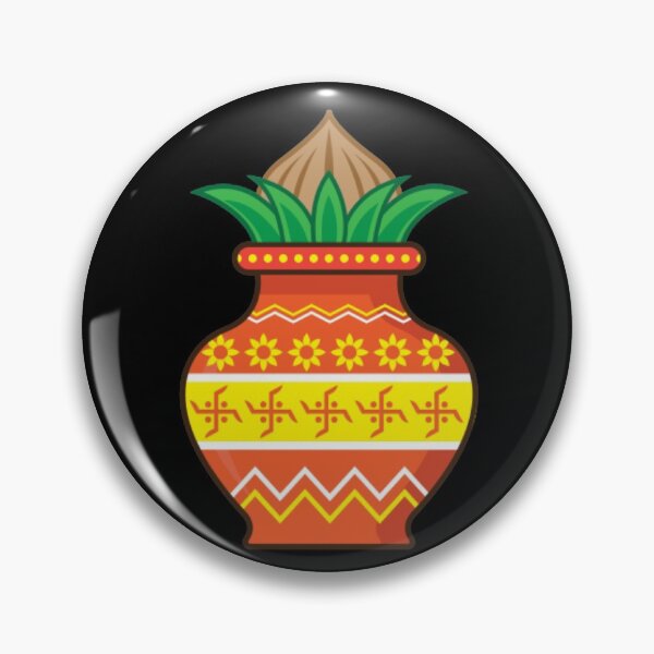 Item preview, Kalash Hindu Symbol for  Good Luck, happiness and prosperity  designed and sold by mprakash100.
