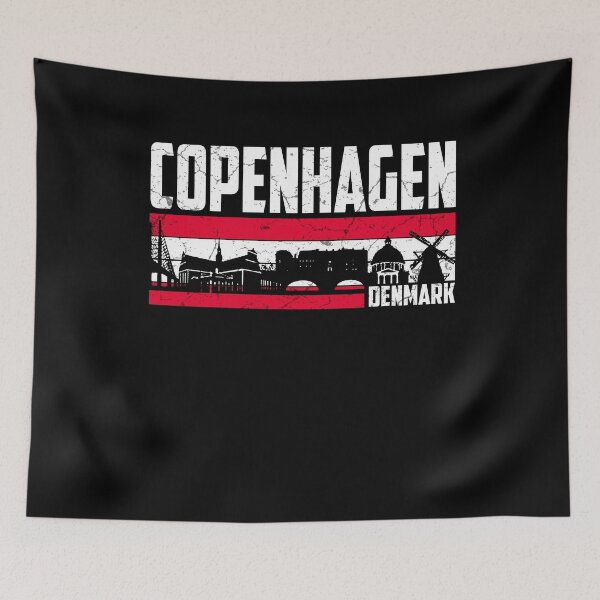 Item preview, Copenhagen Denmark Flag Hometown Danish designed and sold by busydesign.