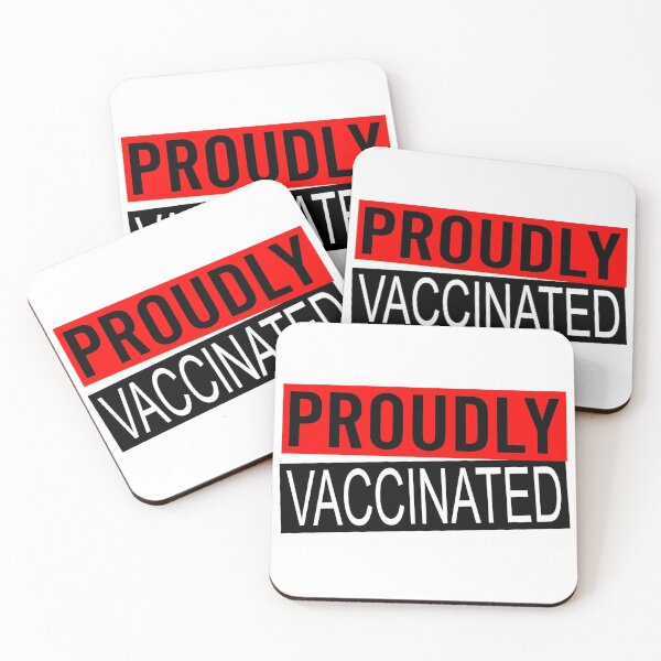 Item preview, Proudly Vaccinated Classic Sticker And Shirt Design designed and sold by Glike.