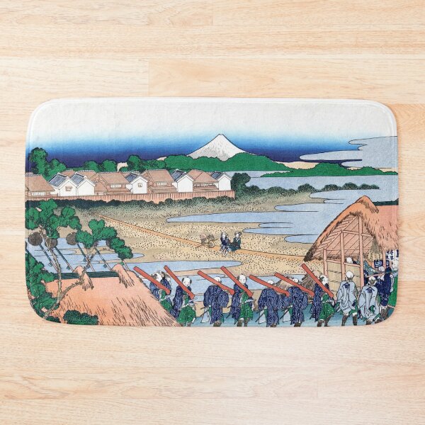 Item preview, Mount Fuji Seen from the Senju Pleasure Quarter by Katsushika Hokusai designed and sold by Takeda-art.