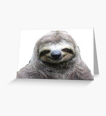 Smiling Sloth Greeting Card