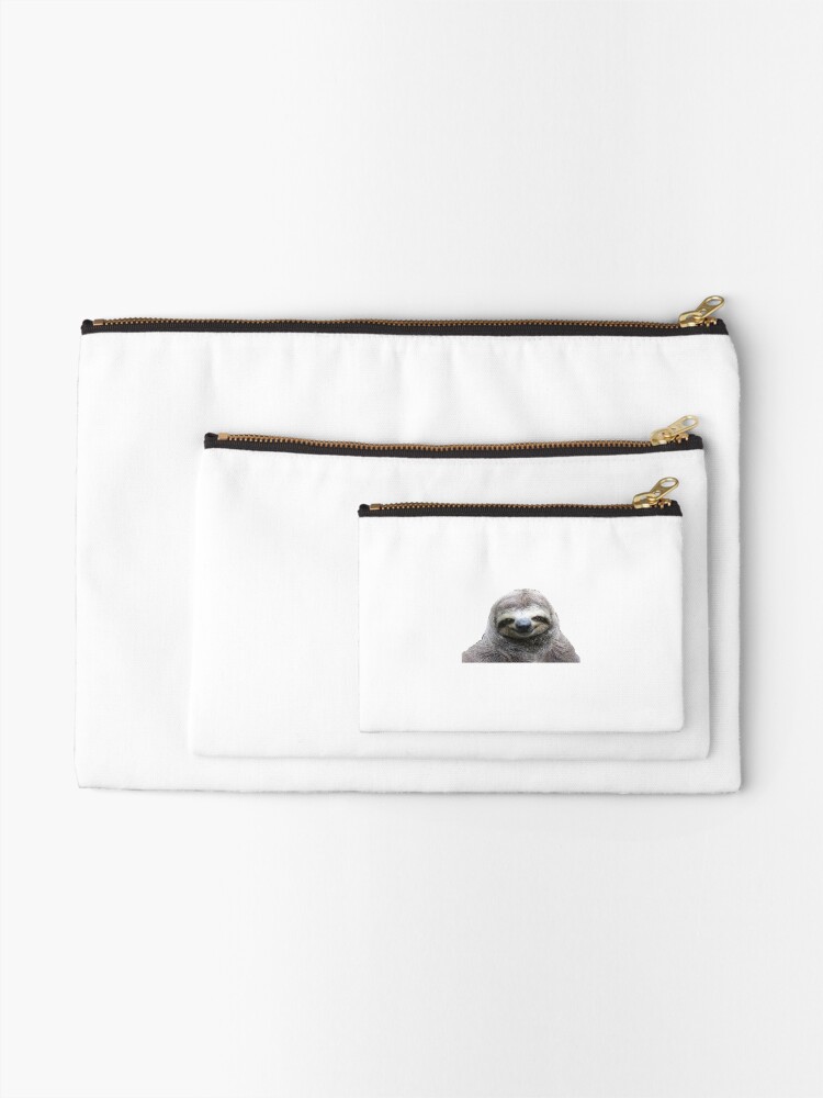 Thumbnail 2 of 4, Zipper Pouch, Smiling Sloth designed and sold by emilyosman.