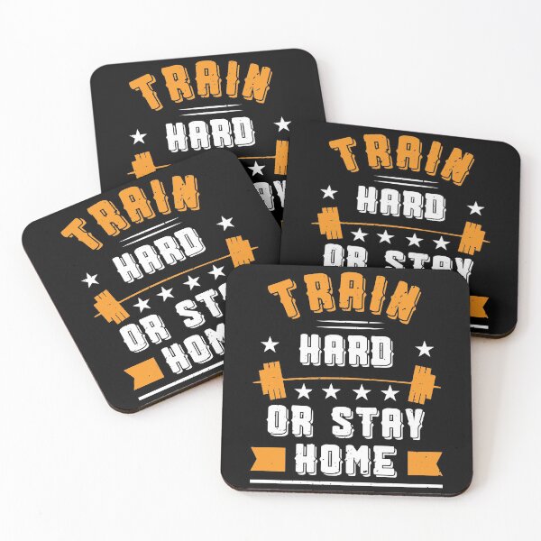 Item preview, Train Hard or Stay Home  - Gym Motivation designed and sold by crimsontreasure.