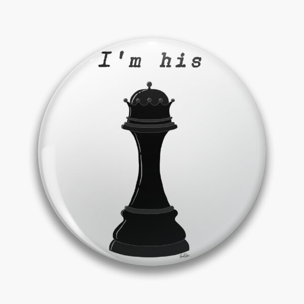 Item preview, His Queen Chess Piece - Black designed and sold by EcoElsa.